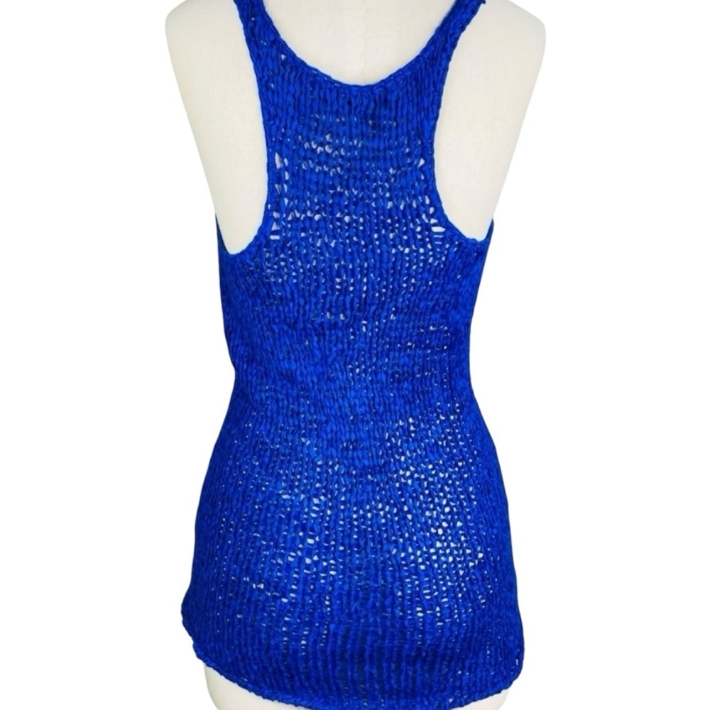 🚨LAST CHANCE Blue Knit Tank Top - Picture 3 of 5